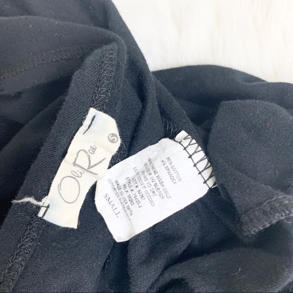 Olivia Rae Crop Top Black Basic Short Sleeve Shirt NWOT - Picture 6 of 8